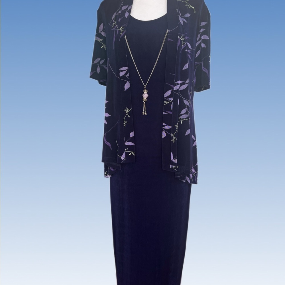 R AND M RICHARDS Elegant Purple Women's Dress size 10